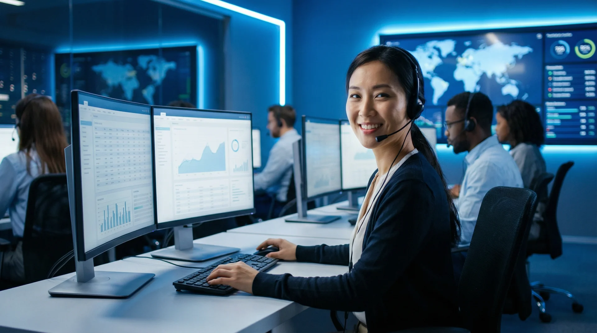 澳门买马专业客服团队在现代化办公室提供全天候服务